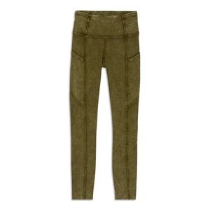 Lululemon fast and free high-rise legging in Ice Wash Moss Green